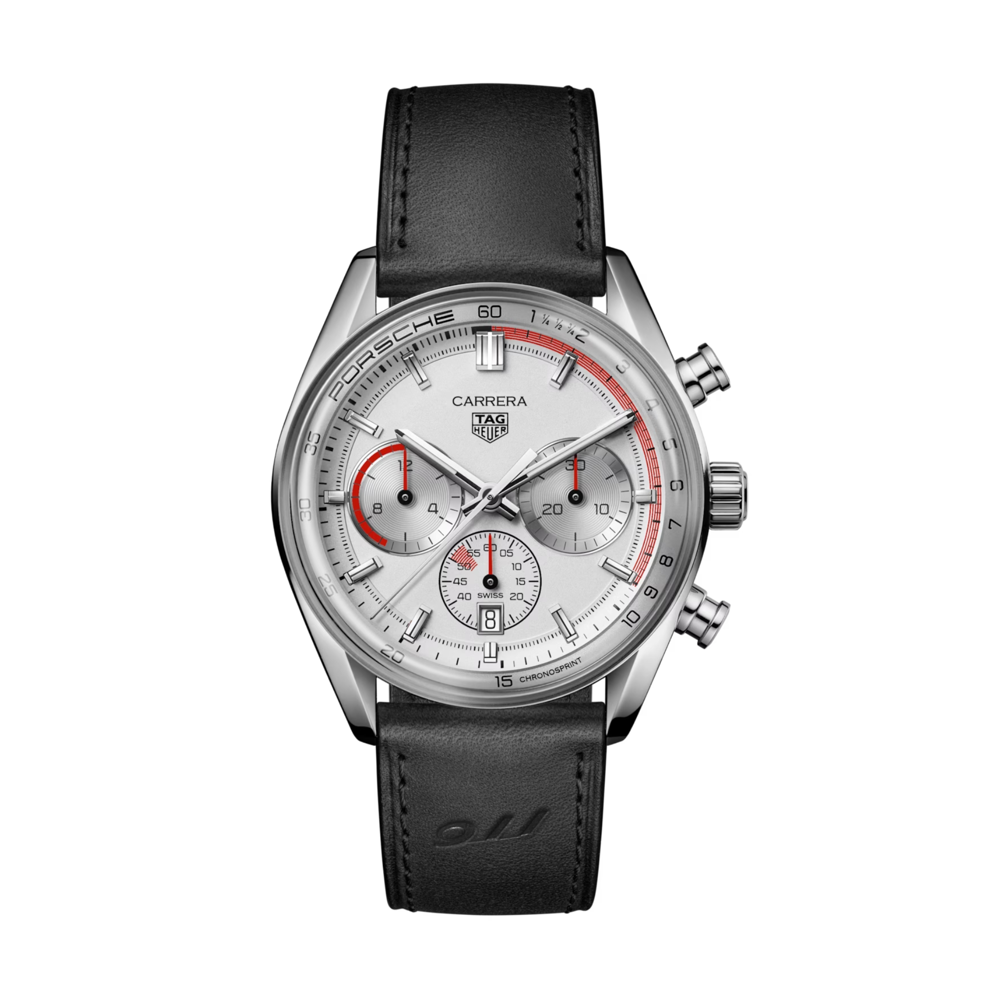 Relógio TAG Heuer Carrera Chronosprint x Porsche – Automático 42mm com Design Sofisticado