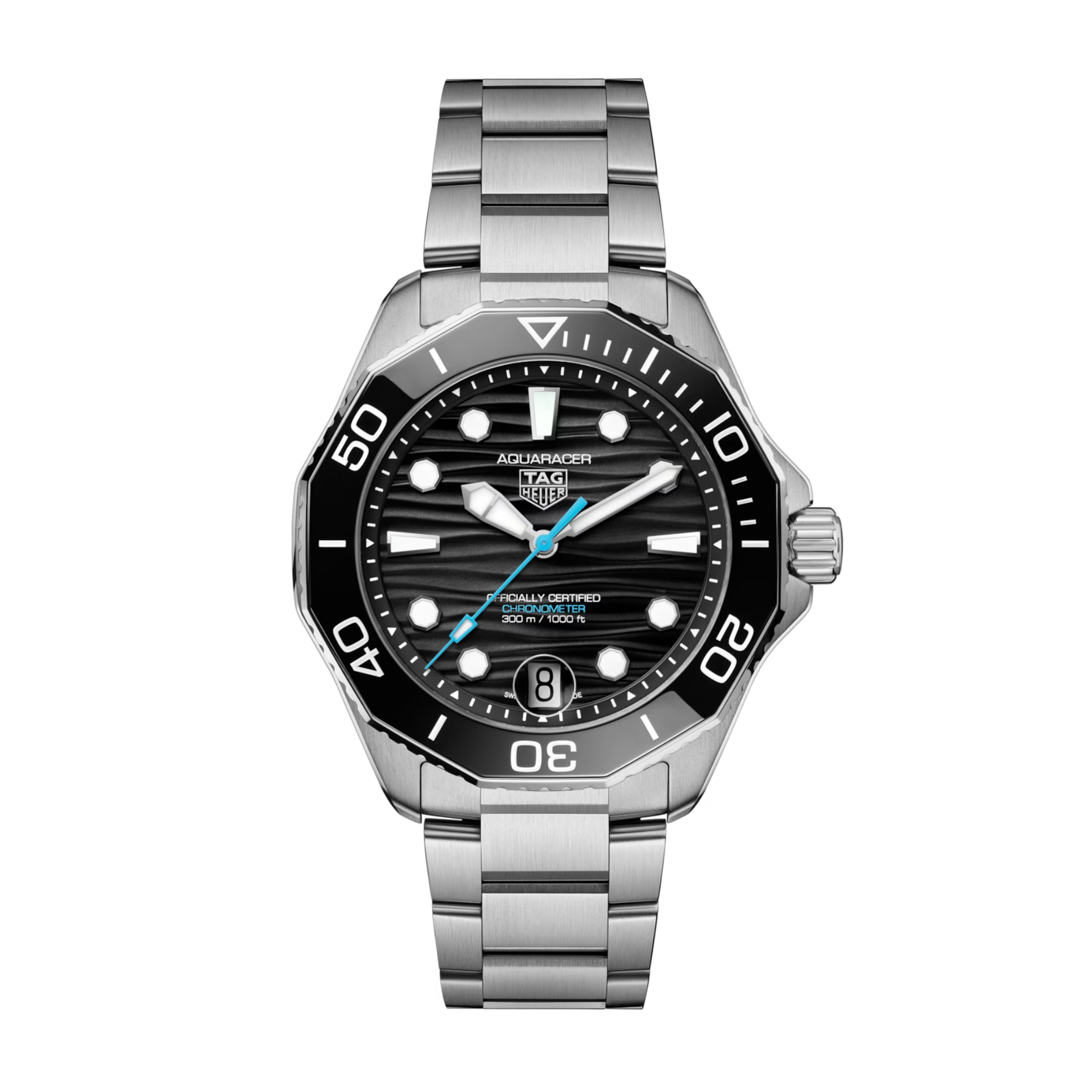 Relógio TAG Heuer Aquaracer Professional 300 Date Automático 42mm em Aço WBP5110.BA0013 - Elegância e Confiabilidade para suas Aventuras aquáticas