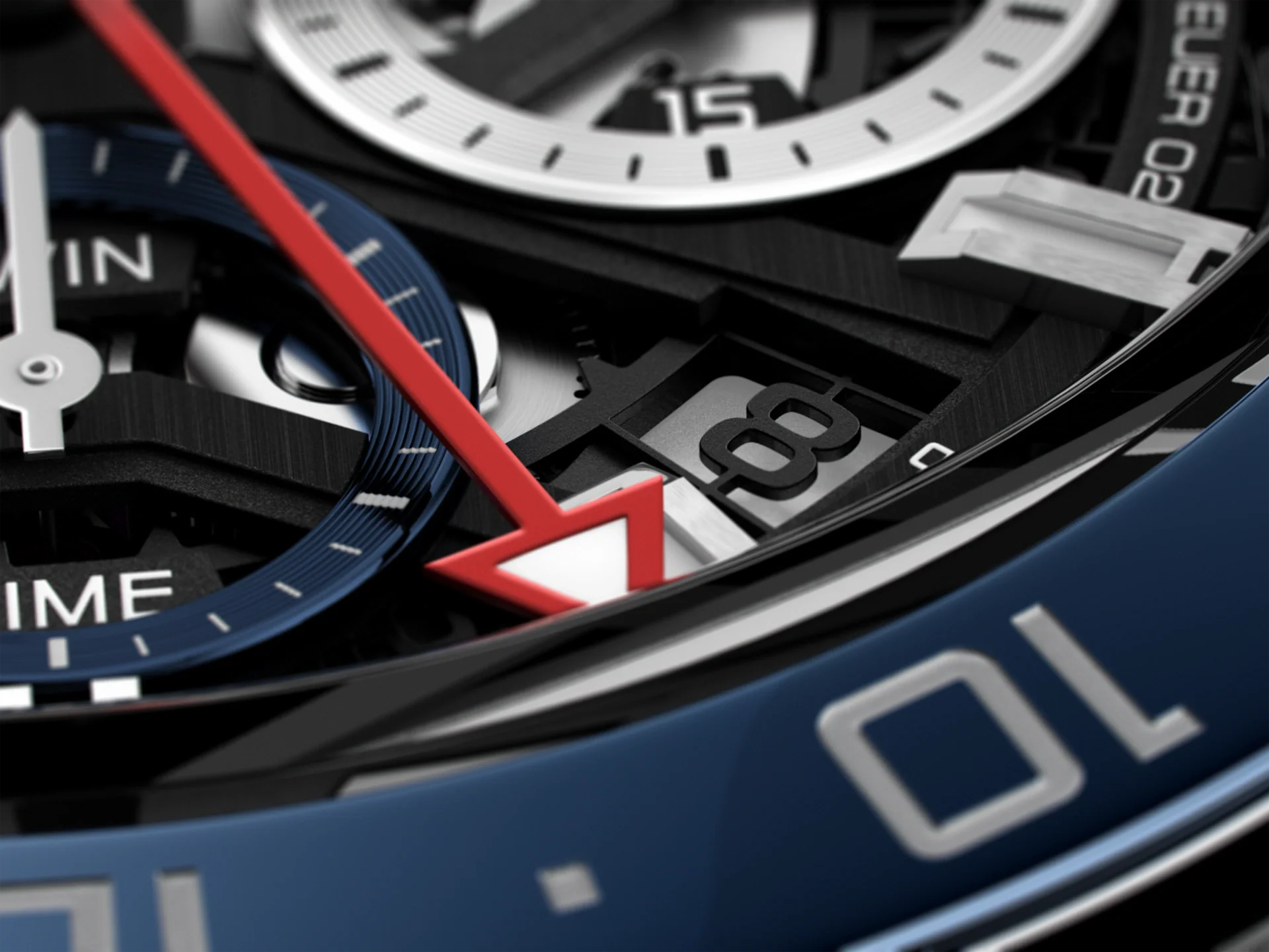 Relógio TAG Heuer Carrera Twin-Time Automático 45mm CBG2A1Z.BA0658 – Elegância e Precisão em Cada Detalhe
