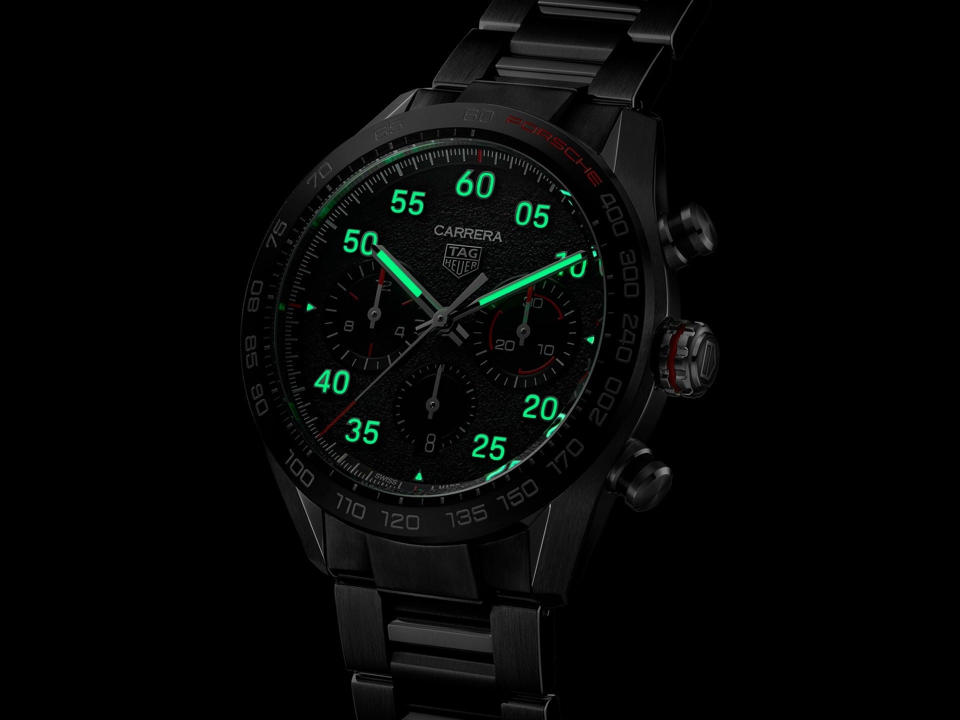 Relógio TAG Heuer Especial Carrera Chronograph Automático 44mm Edição Limitada Porsche CBN2A1F.BA0643