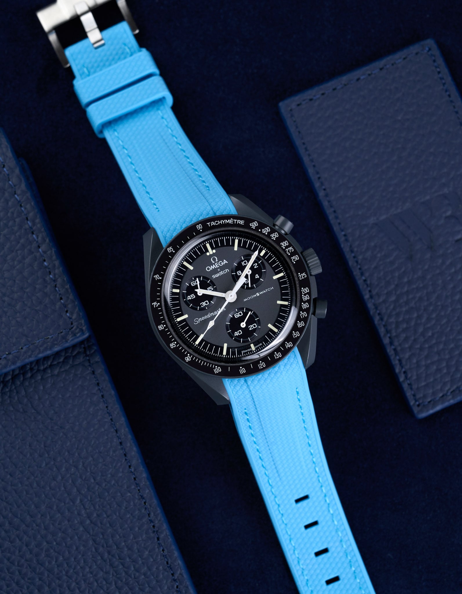 Relógio MoonSwatch Mission to Mercury (Pulseira de borracha)