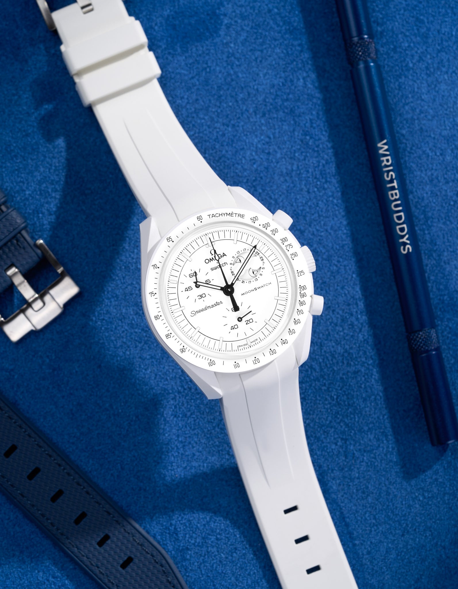 Relógio MoonSwatch Mission to The Moonphase (Pulseira de borracha)