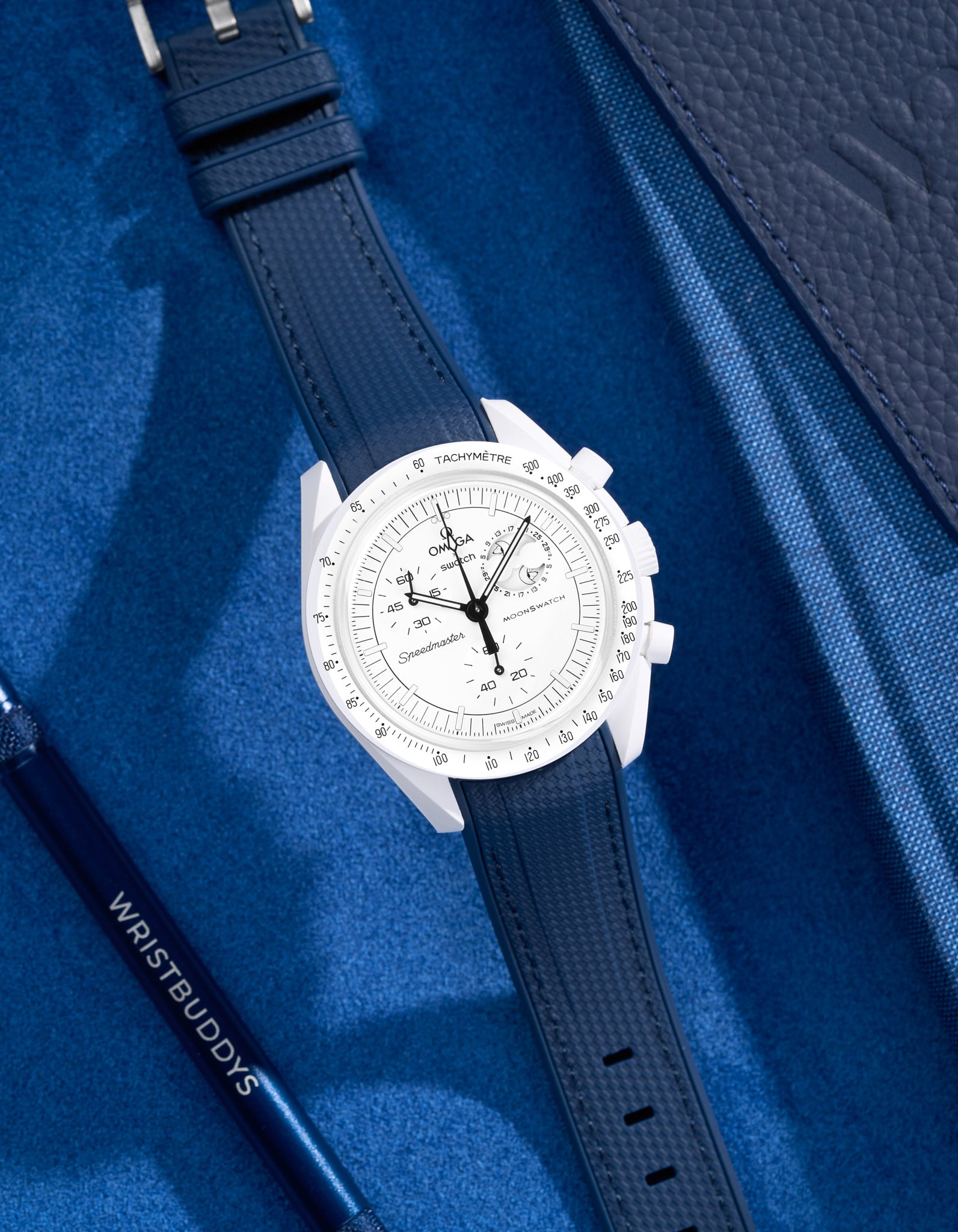 Relógio MoonSwatch Mission to The Moonphase (Pulseira de borracha)