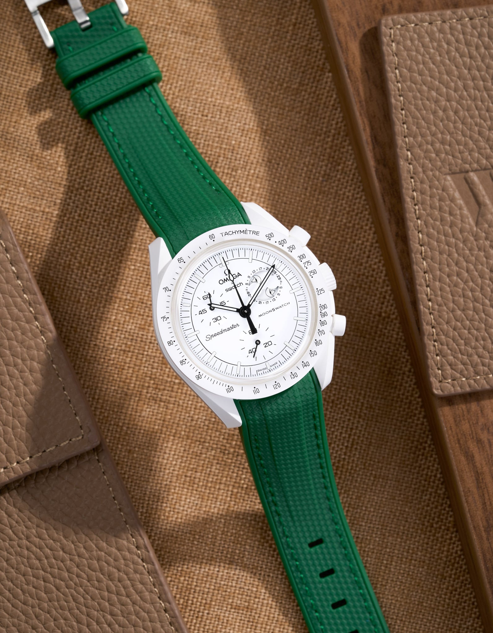 Relógio MoonSwatch Mission to The Moonphase (Pulseira de borracha)