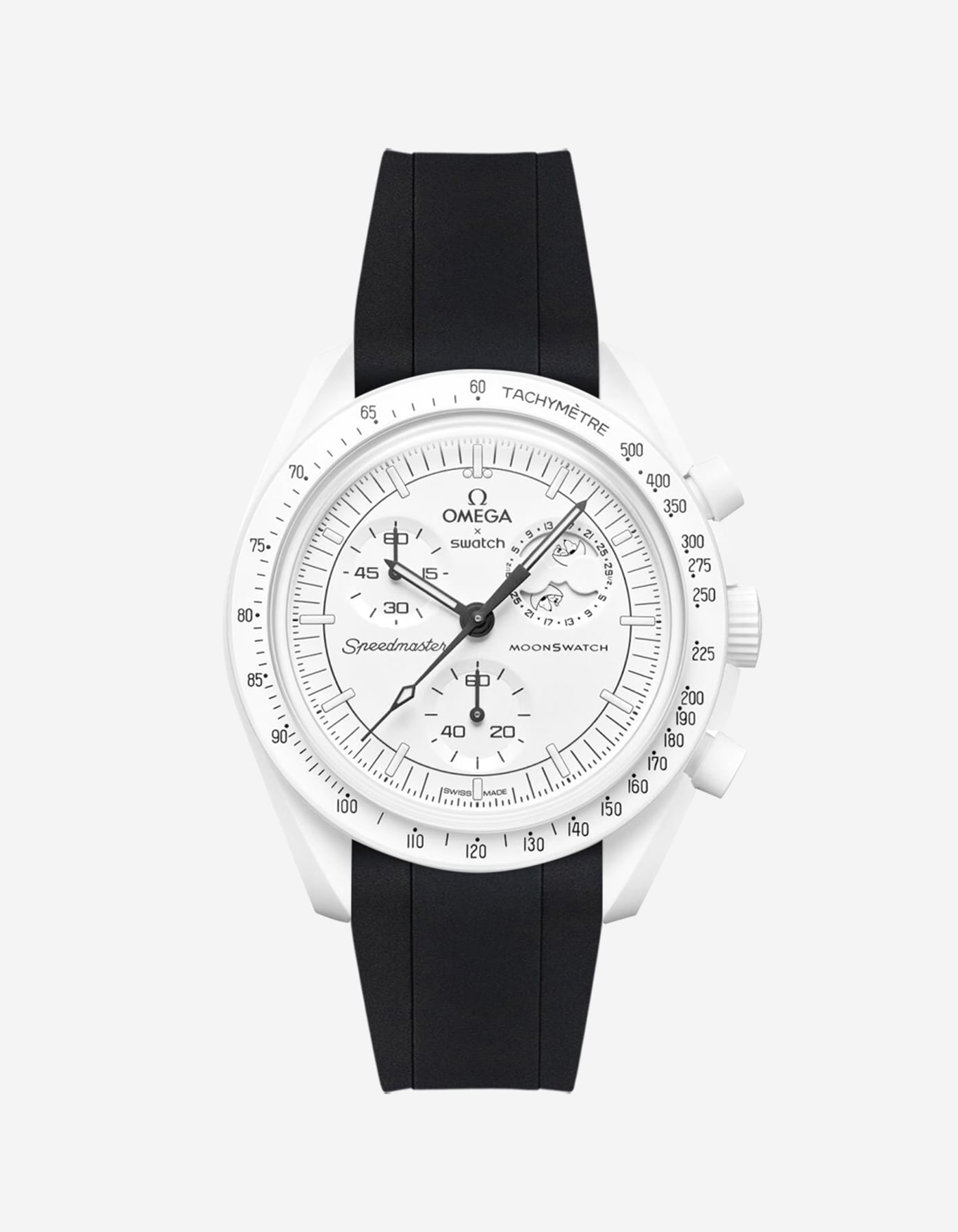 Relógio MoonSwatch Mission to The Moonphase (Pulseira de borracha)