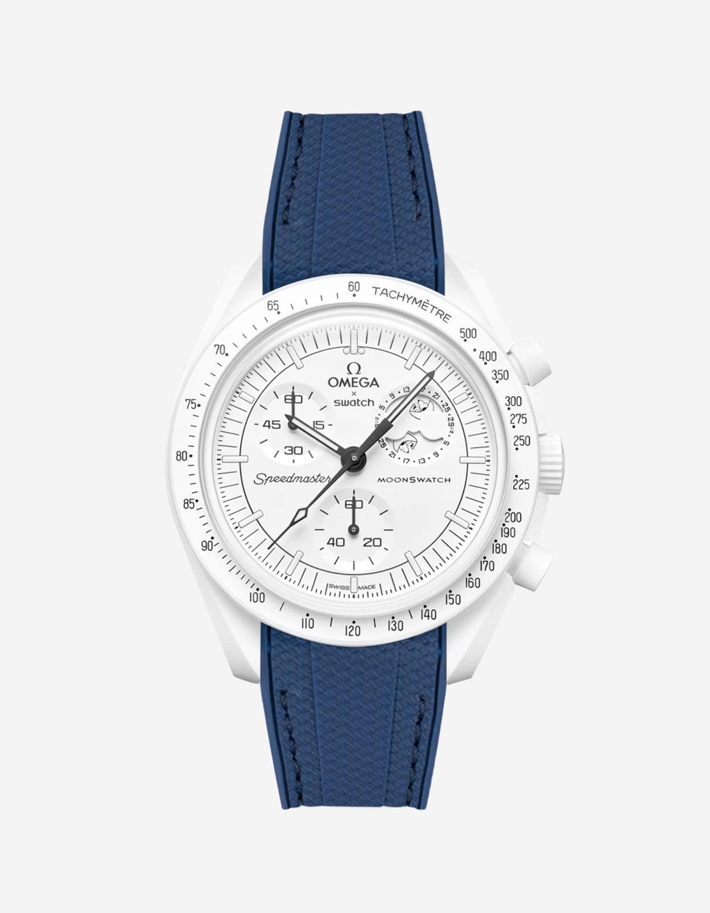 Relógio MoonSwatch Mission to The Moonphase (Pulseira de borracha)