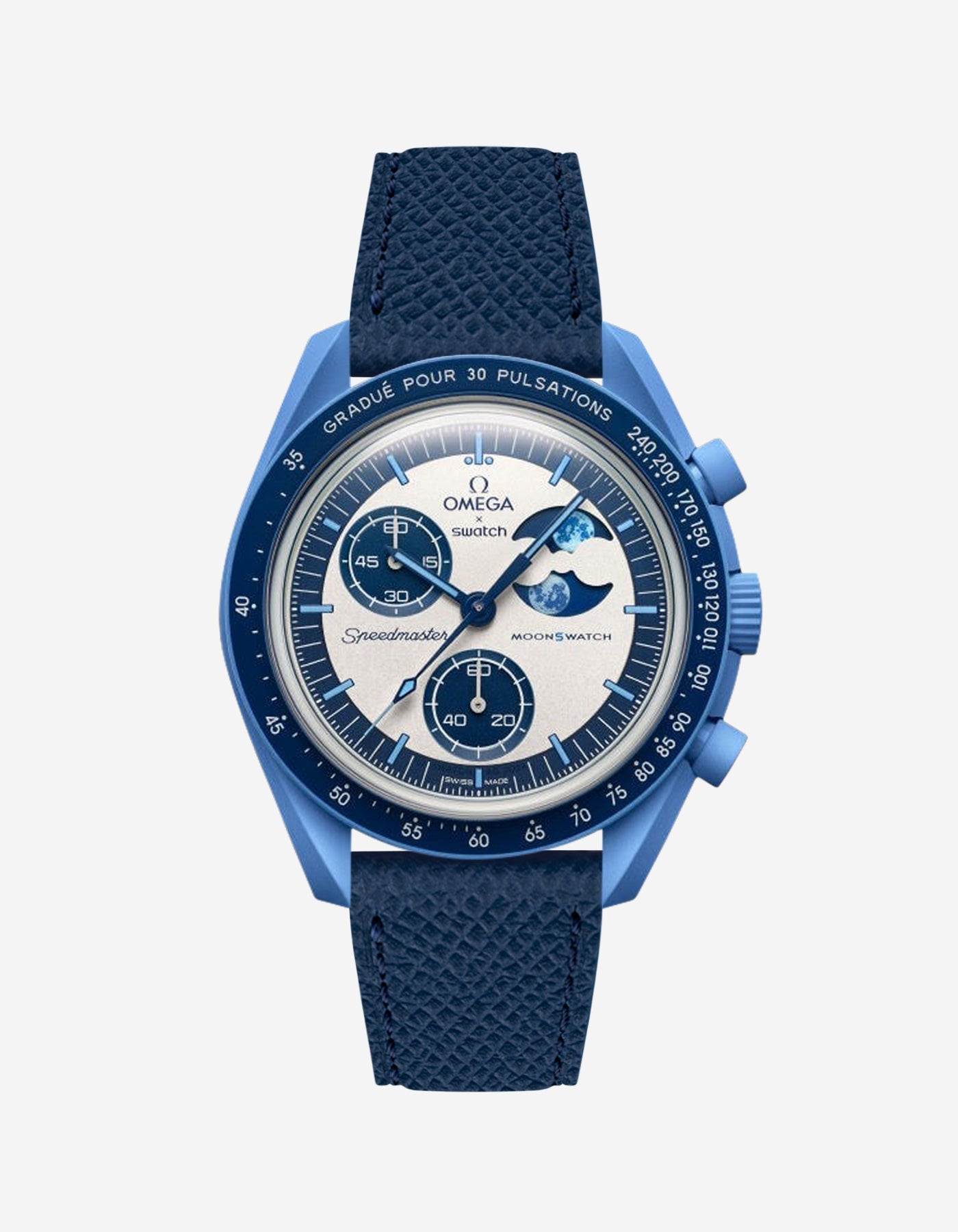 Relógio Mission to Super Blue Moonphase (Pulseira em Couro)