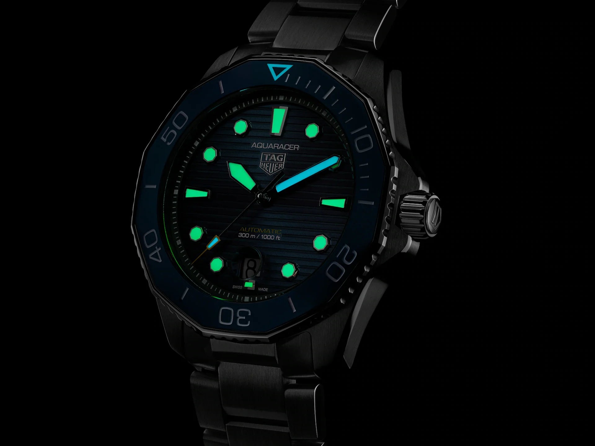 Relógio TAG HEUER Aquaracer Professional 300 Automático 43mm com Data - Elegância e performanceimal