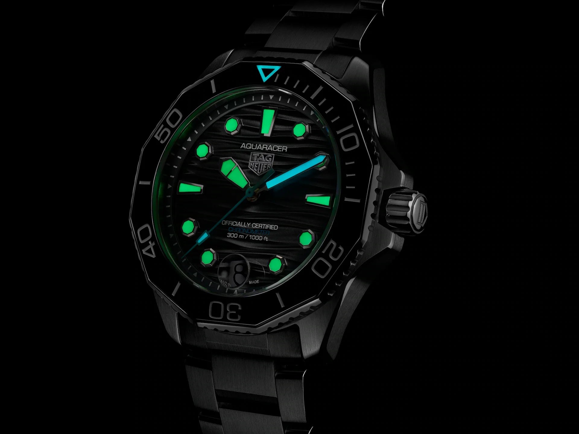 Relógio TAG Heuer Aquaracer Professional 300 Date Automático 42mm em Aço WBP5110.BA0013 - Elegância e Confiabilidade para suas Aventuras aquáticas
