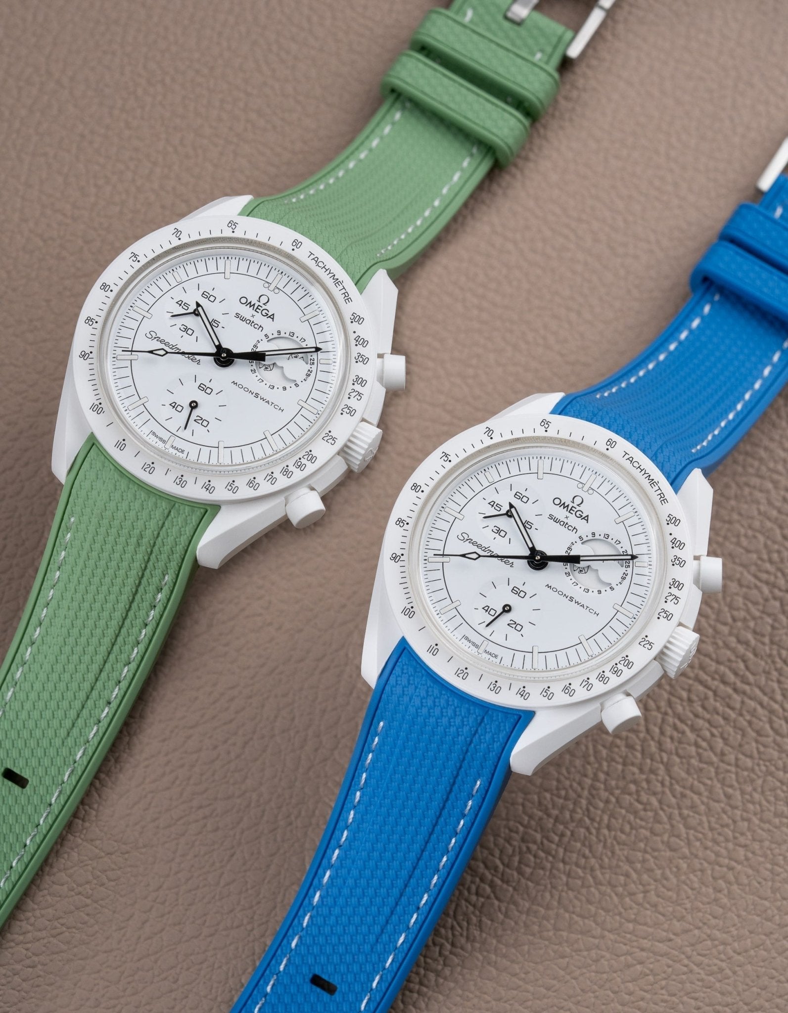 Pulseira de borracha curva premium - Menta