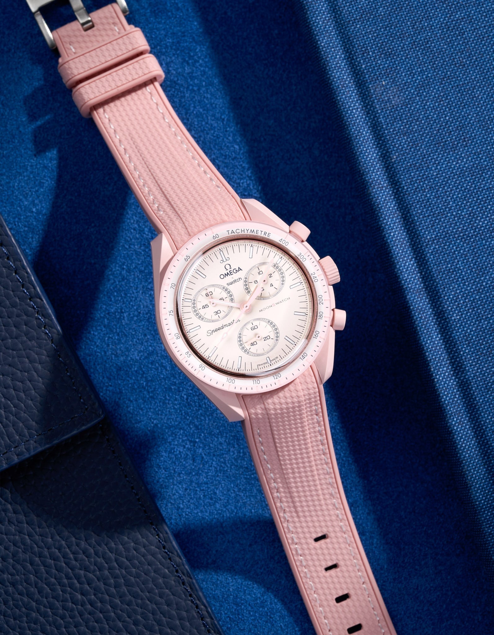 Pulseira de borracha curva premium - rosa