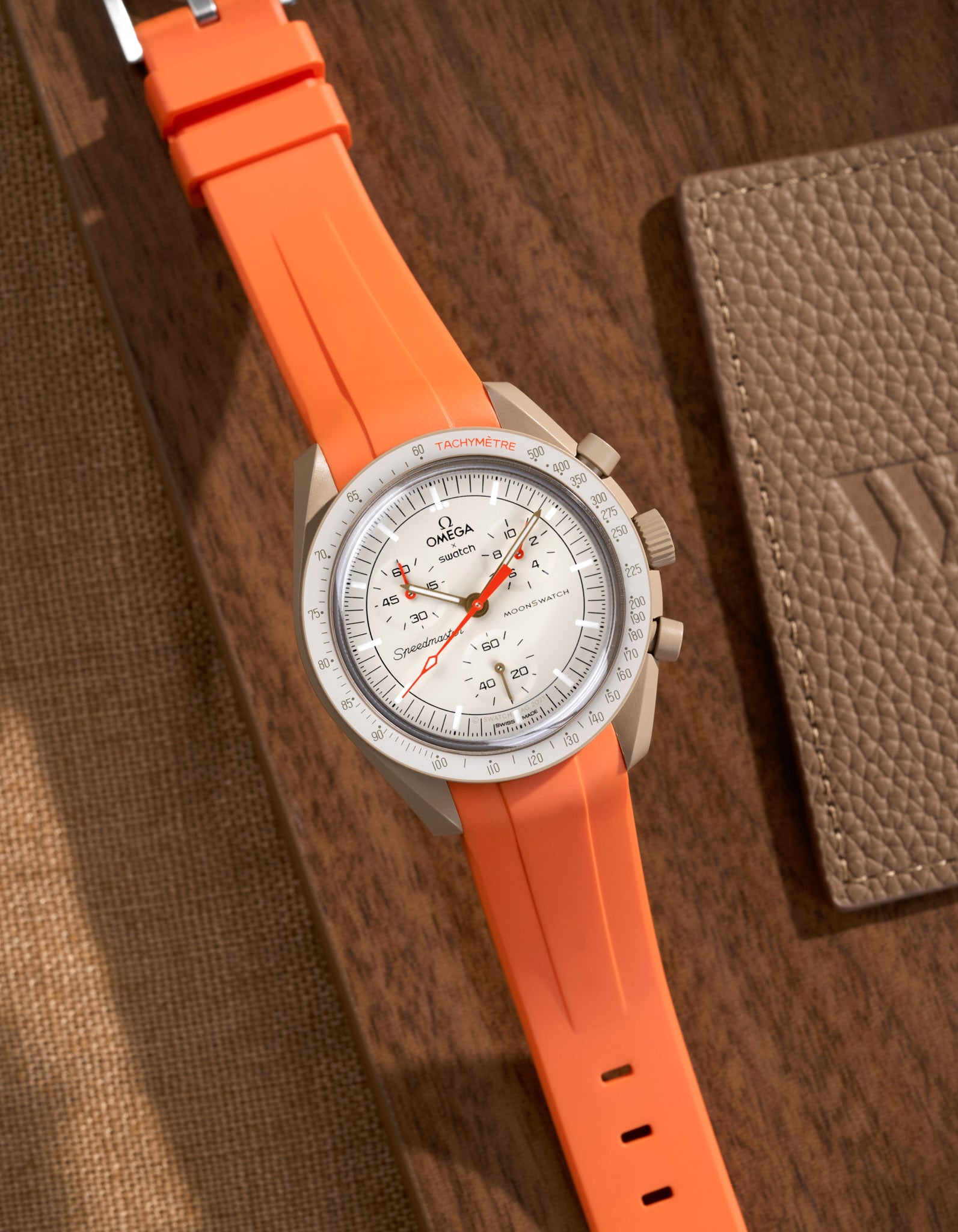 Pulseira de borracha curva - Laranja