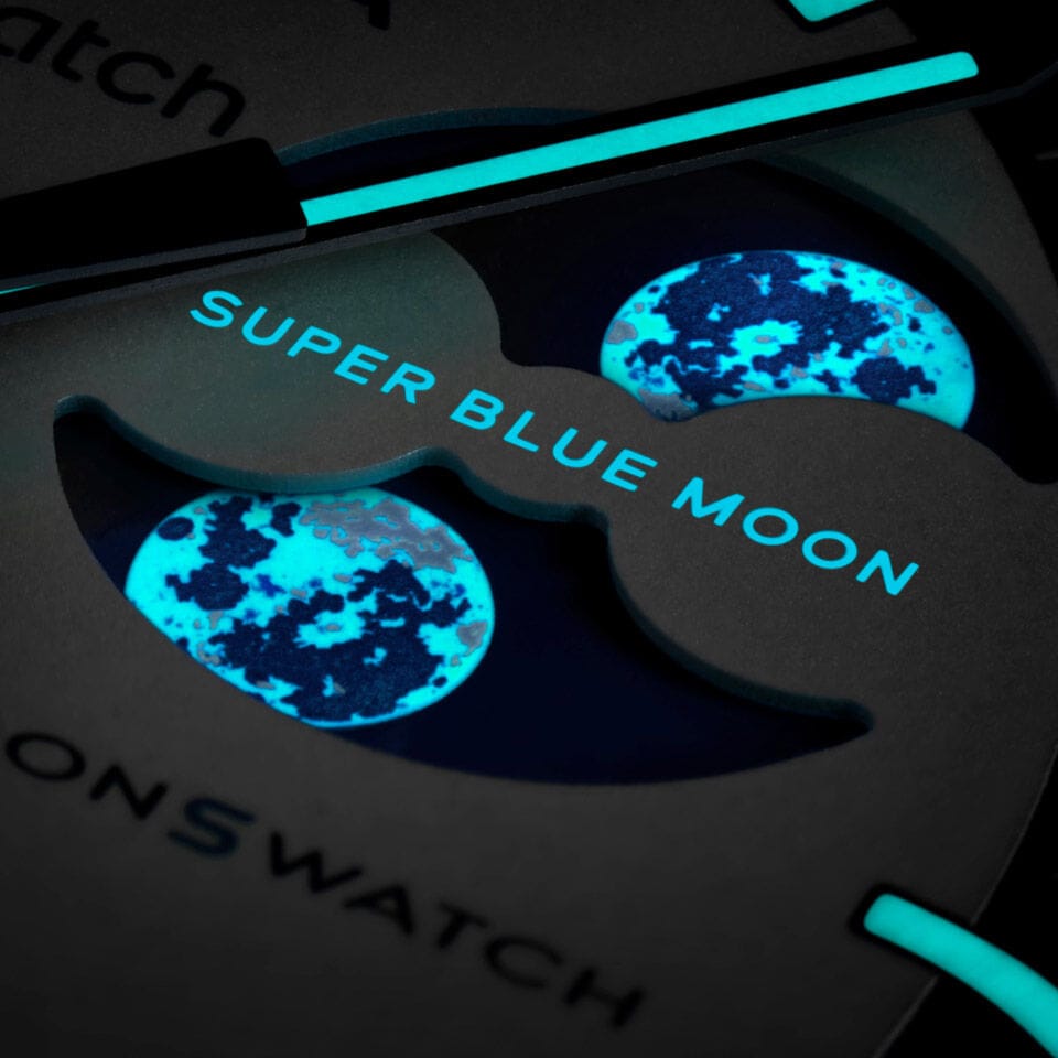 Relógio Mission to THE SUPER BLUE MOONPHASE - Pulseira em VELCRO©.