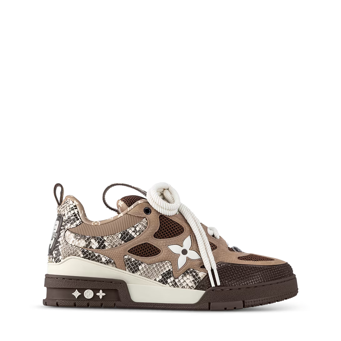 Tênis Louis Vuitton LV Skate Bege Branco