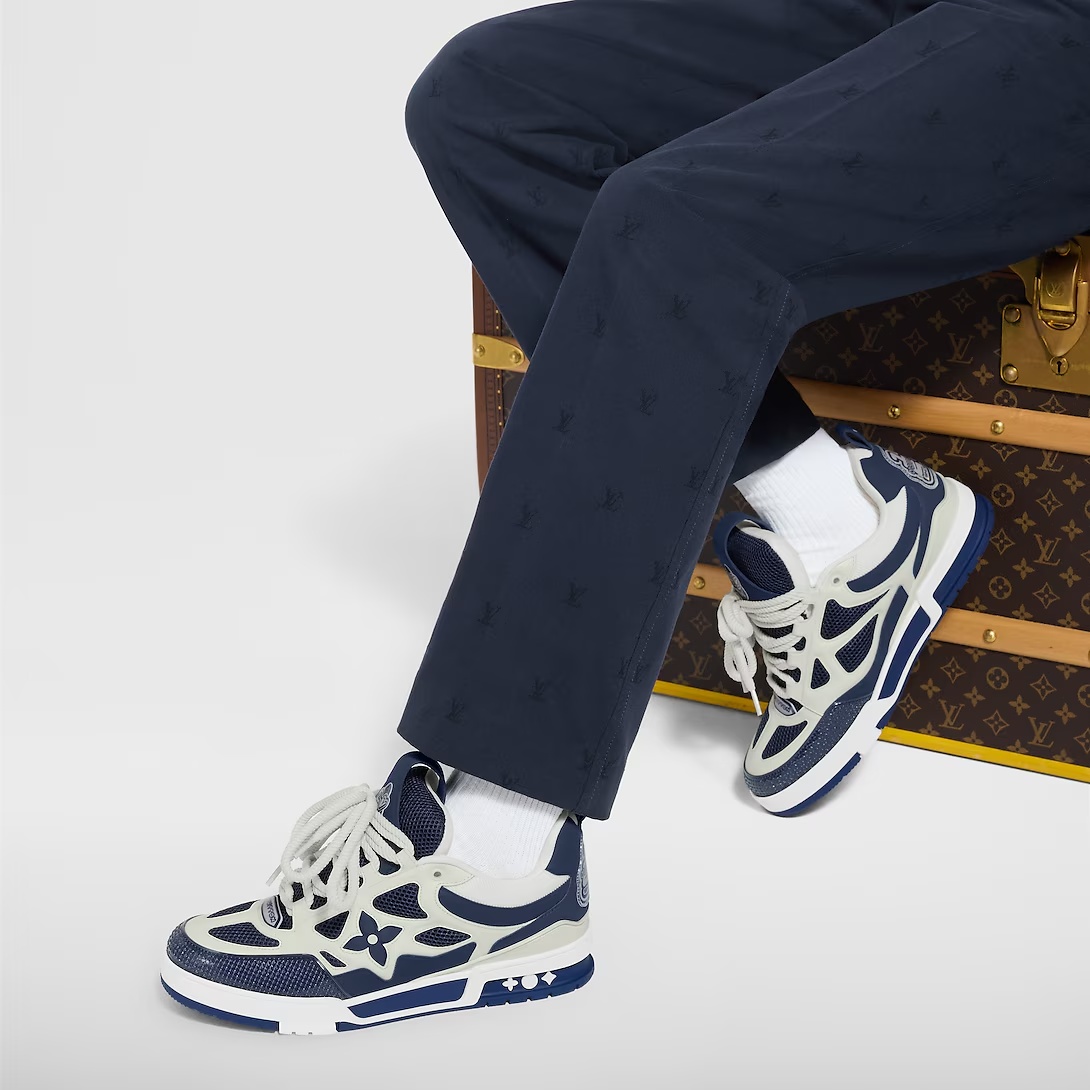 Tênis Louis Vuitton LV Skate Branco Marinho