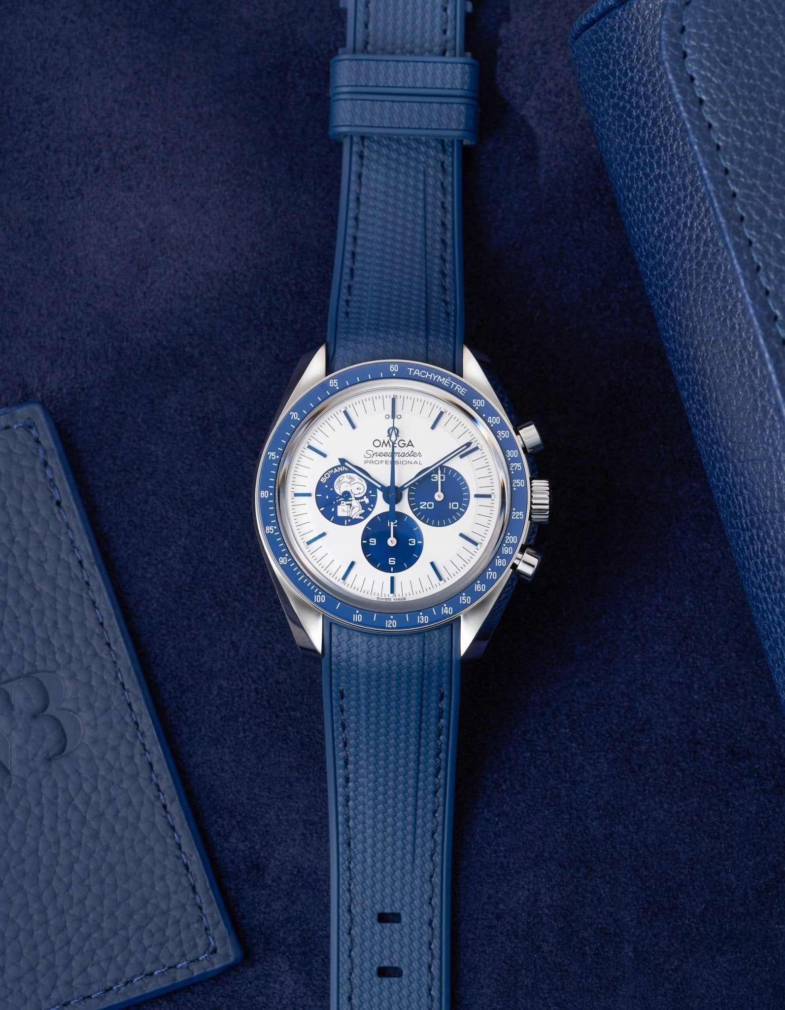 Rubber Strap for Omega Speedmaster “Silver Snoopy Award”