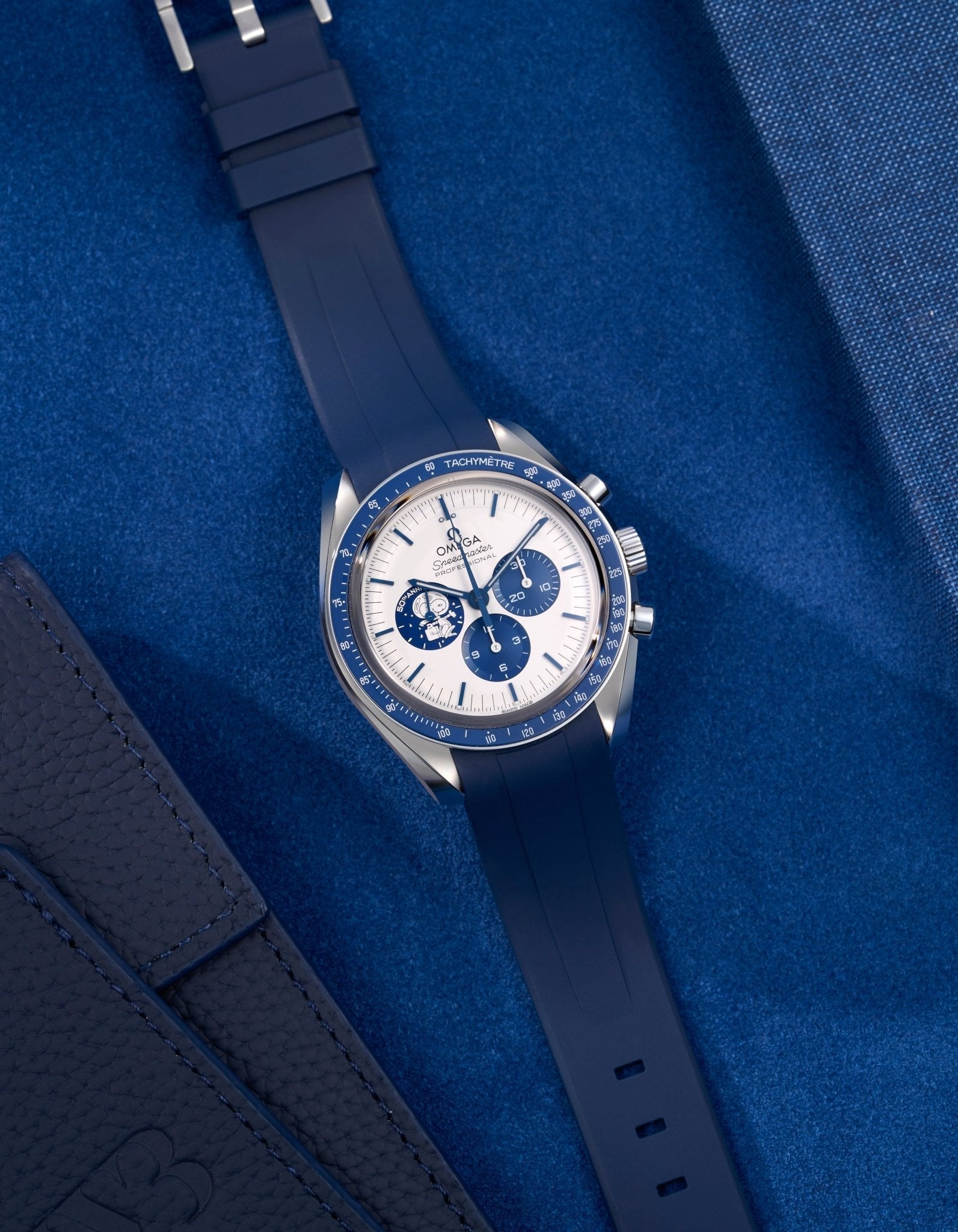 Rubber Strap for Omega Speedmaster “Silver Snoopy Award”