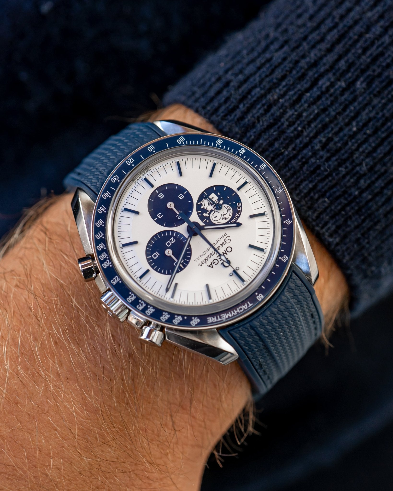 Rubber Strap for Omega Speedmaster “Silver Snoopy Award”