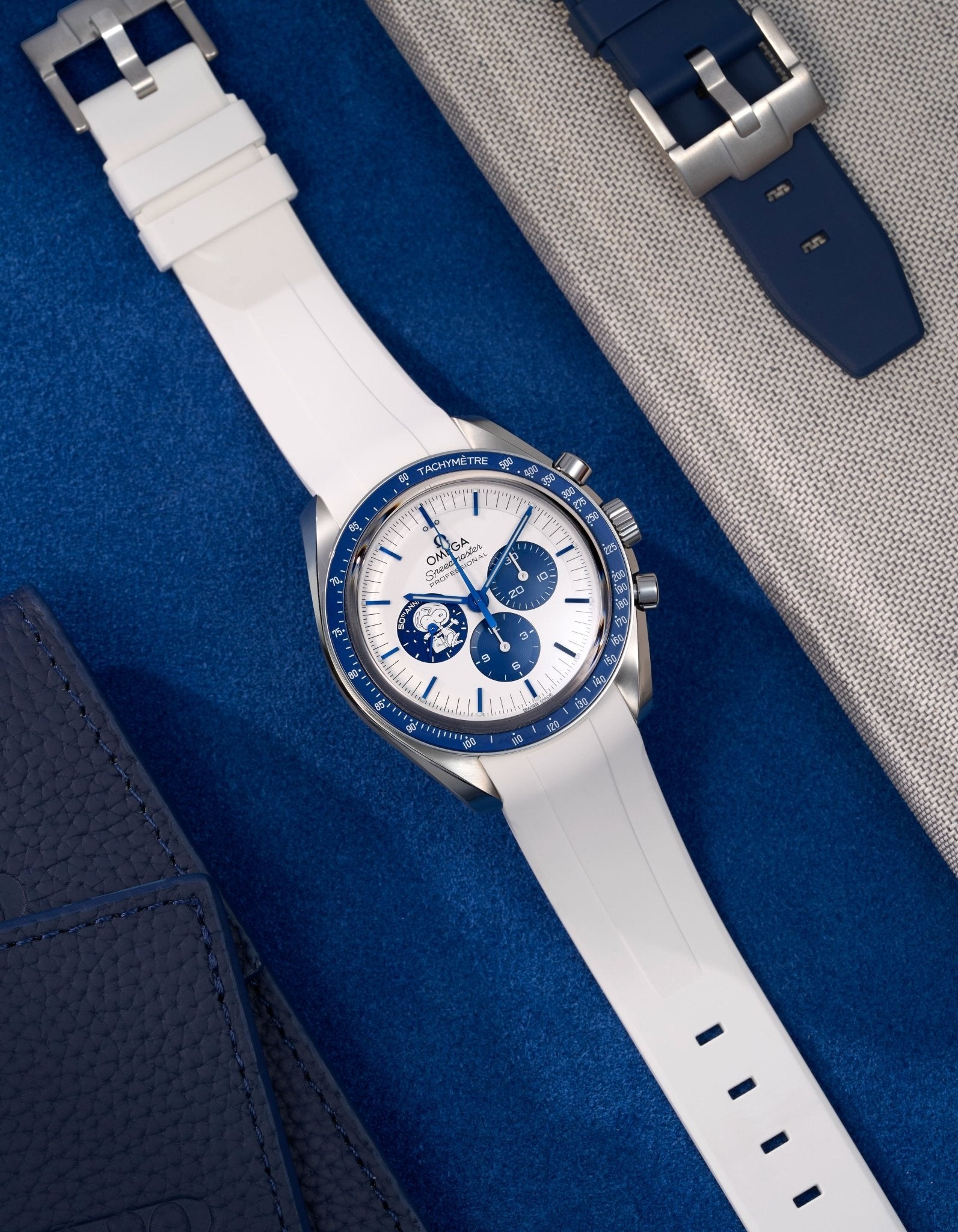Rubber Strap for Omega Speedmaster “Silver Snoopy Award”