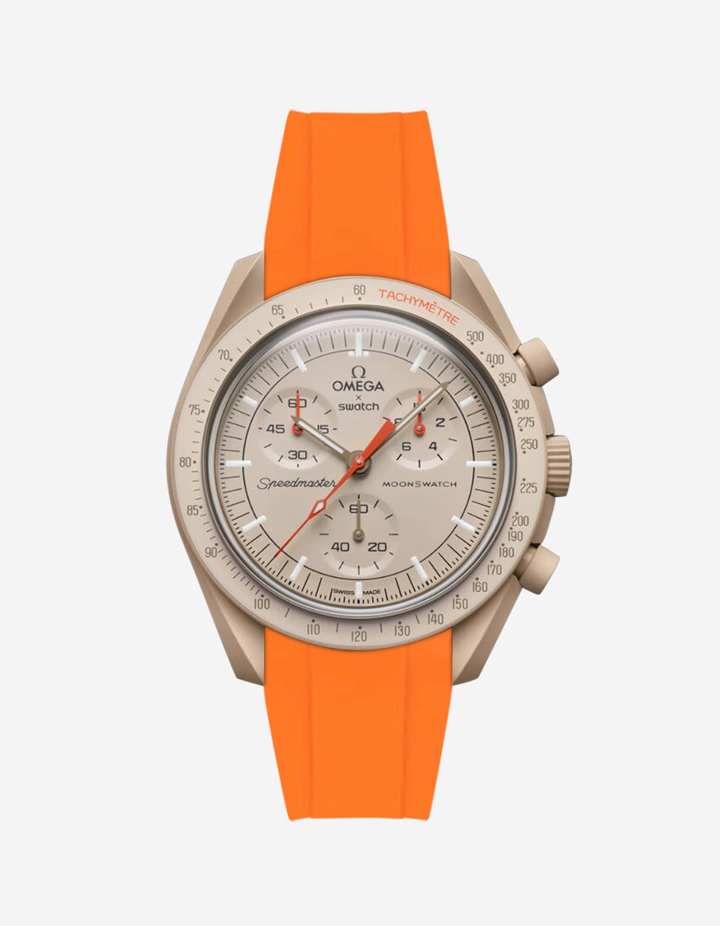 Relógio MoonSwatch Mission to Jupiter (Pulseira de borracha)