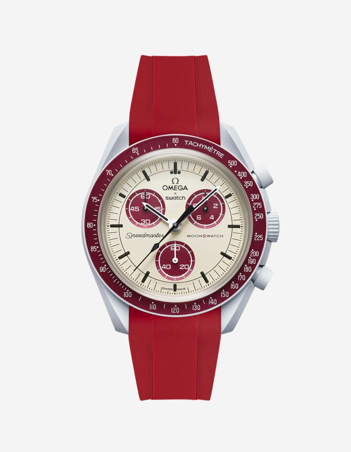 Relógio MoonSwatch Mission to Pluto (Pulseira de borracha)