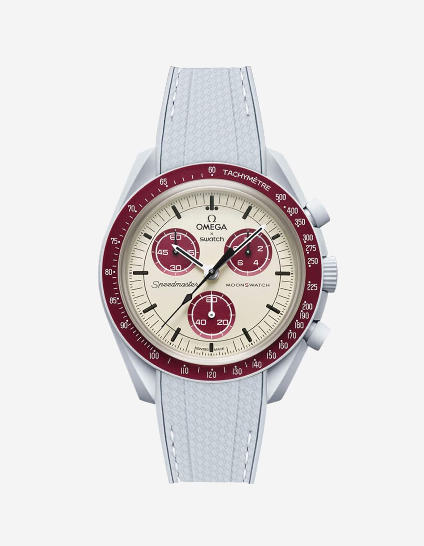 Relógio MoonSwatch Mission to Pluto (Pulseira de borracha)