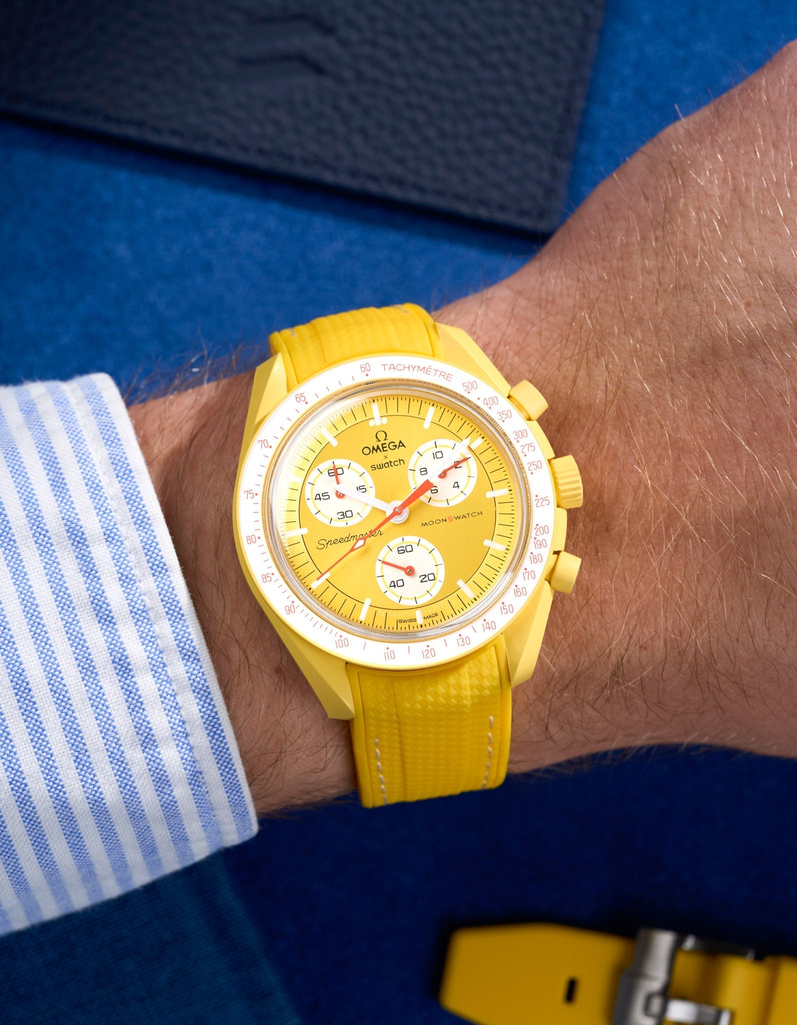 Relógio MoonSwatch Mission to the Sun (Pulseira de borracha)