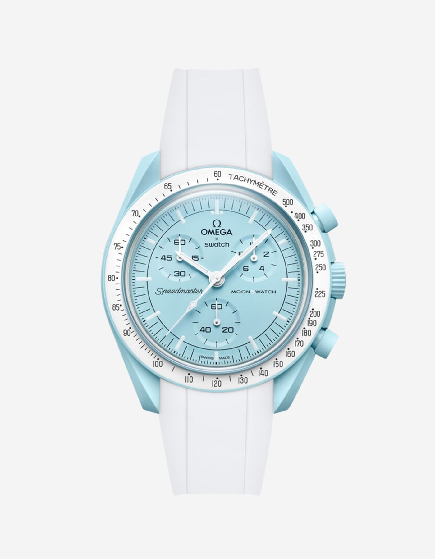 Relógio MoonSwatch Mission to Urano (Pulseira de borracha)