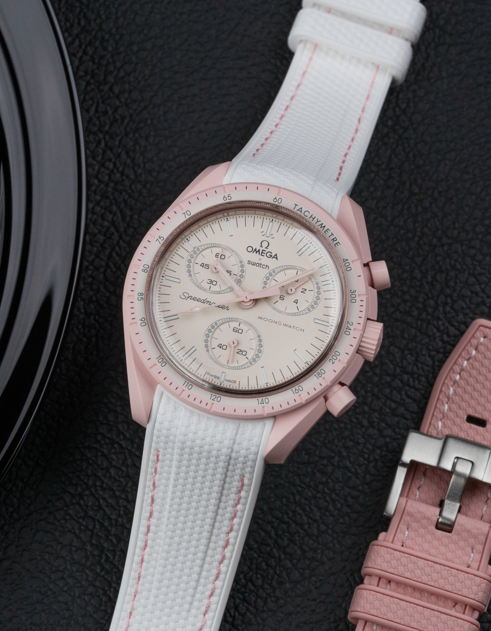 Relógio MoonSwatch Mission to Venus (Pulseira de borracha)