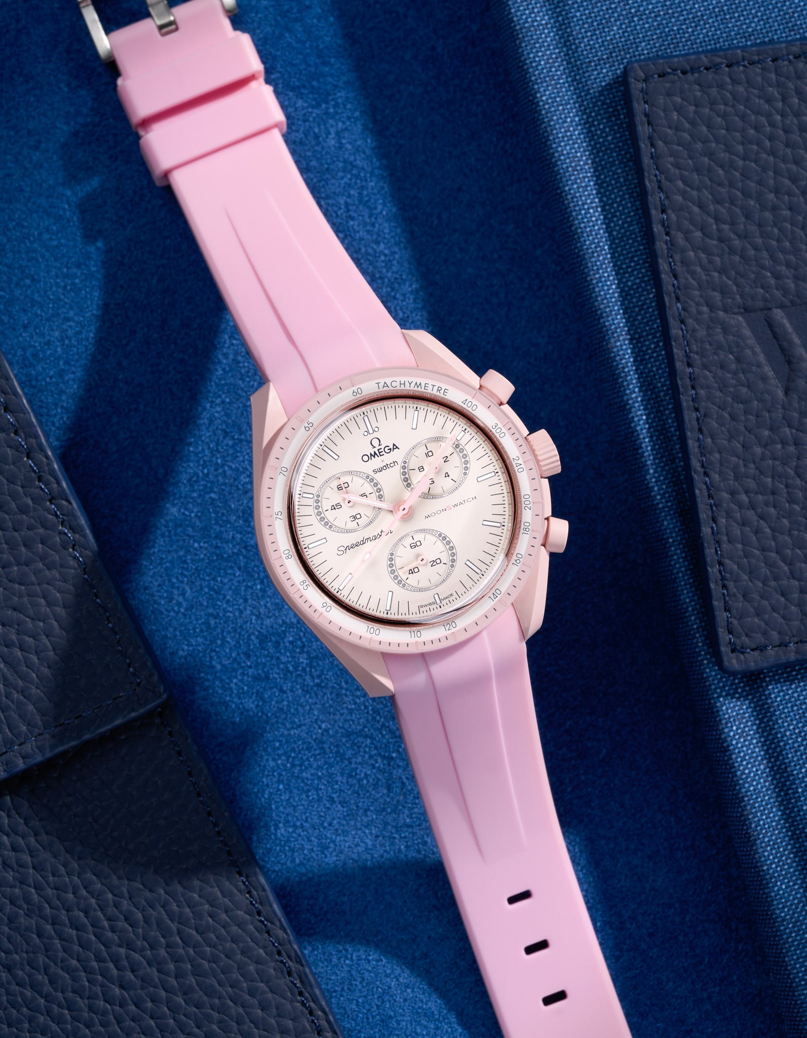 Relógio MoonSwatch Mission to Venus (Pulseira de borracha)