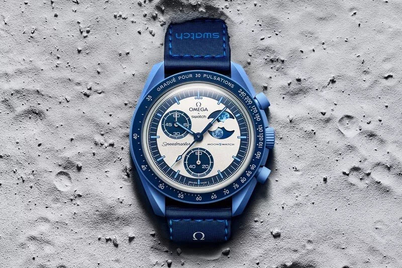 Relógio Mission to THE SUPER BLUE MOONPHASE - Pulseira em VELCRO©.