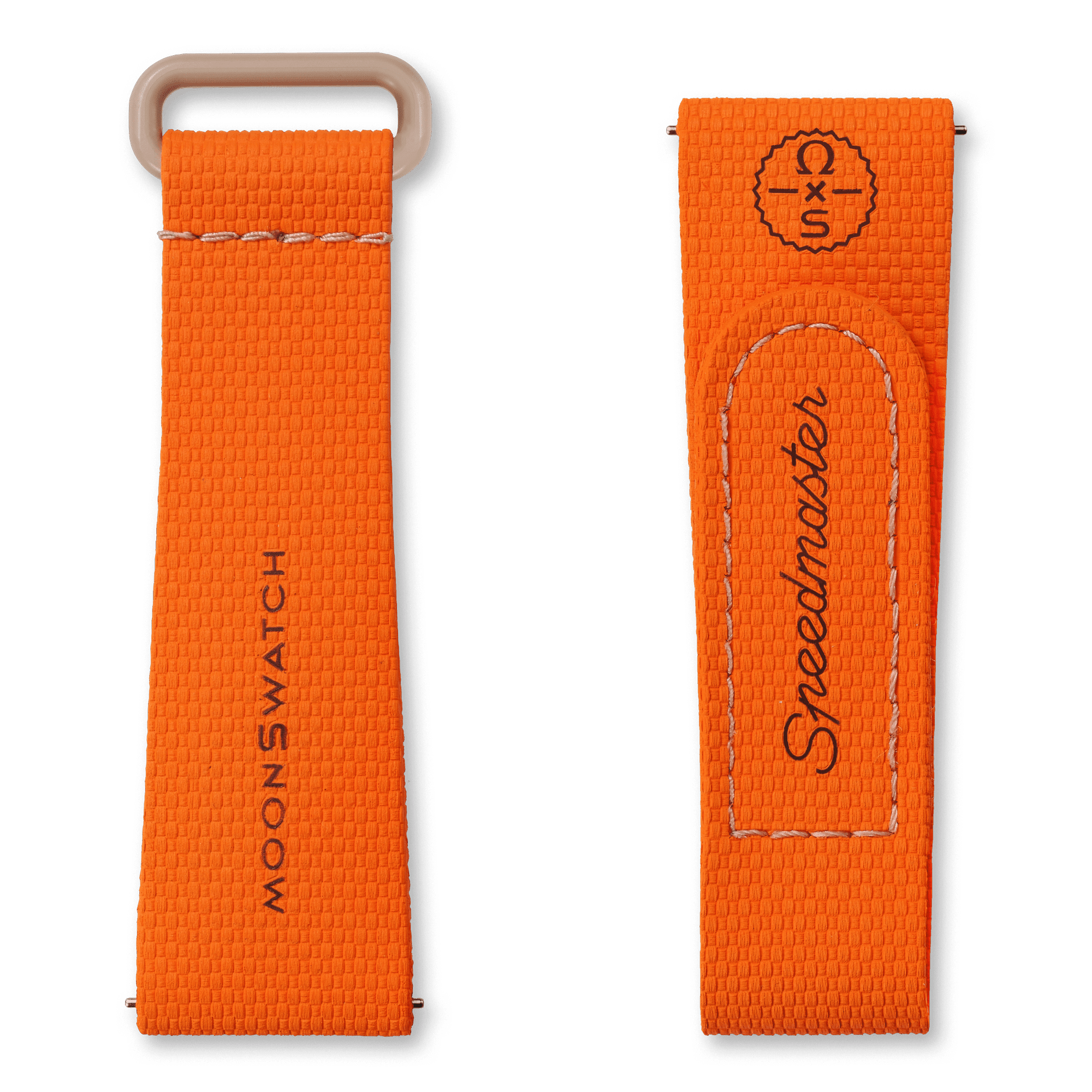 MOONSWATCH LARANJA/BORRACHA AREIA