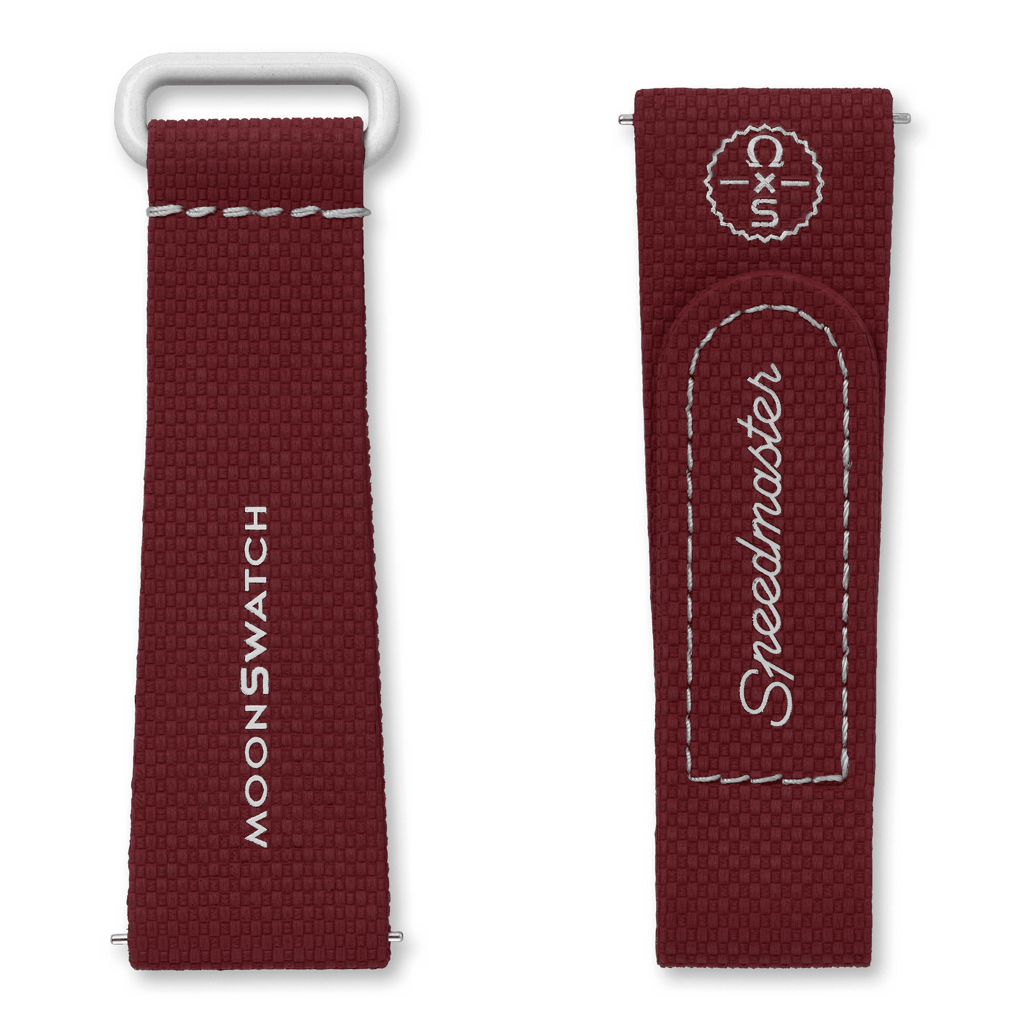 MOONSWATCH BORDEAUX/CINZA CLARO BORRACHA