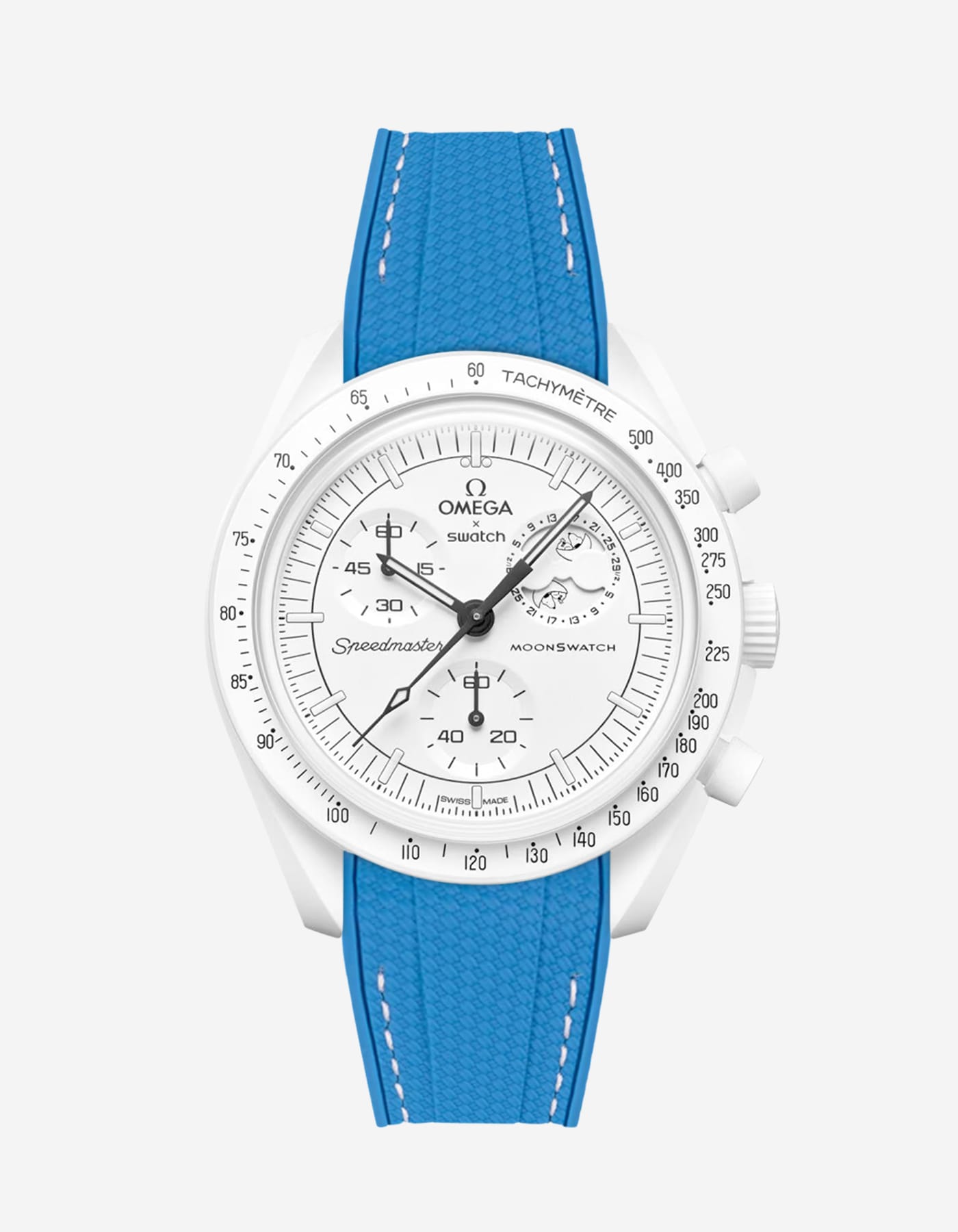 Relógio MoonSwatch Mission to The Moonphase (Pulseira de borracha)