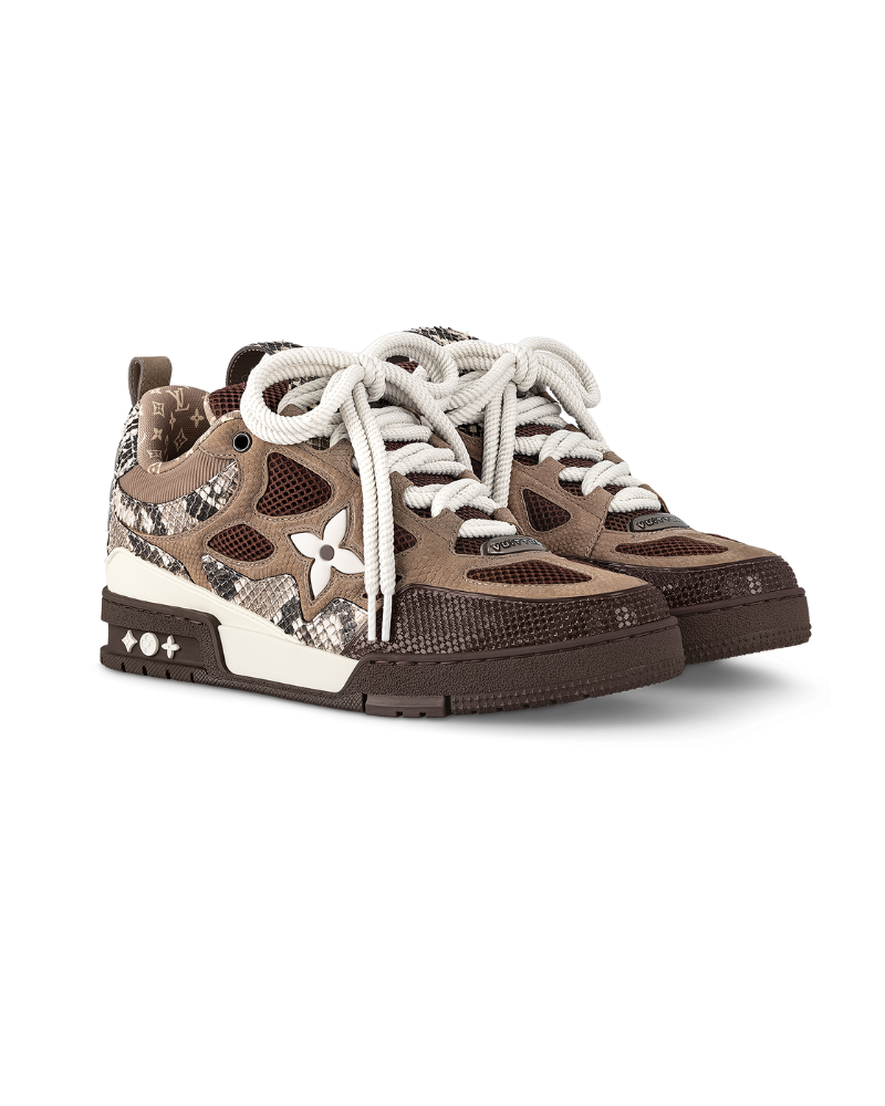Tênis Louis Vuitton LV Skate Bege Branco