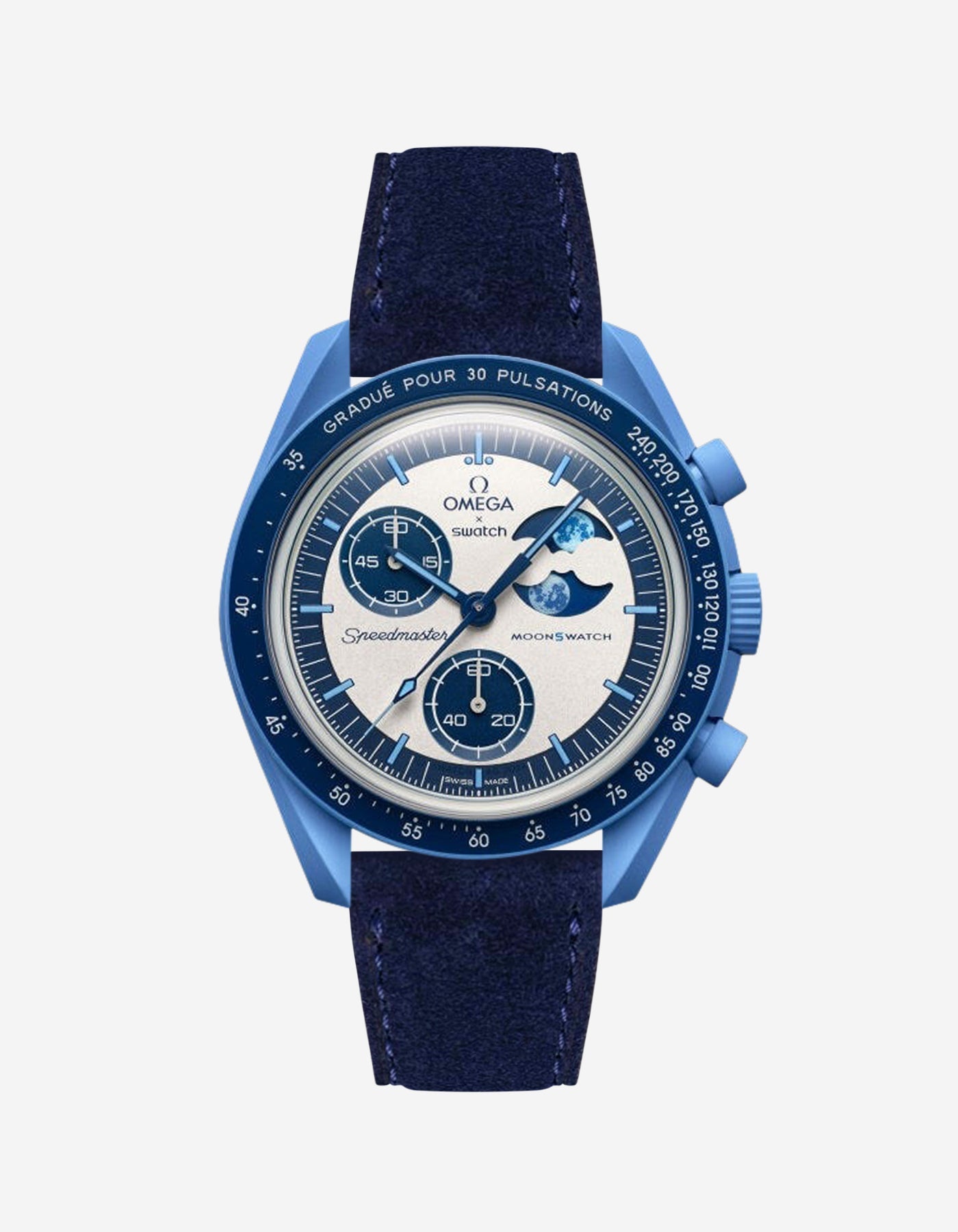 Relógio Mission to Super Blue Moonphase (Pulseira em Couro)