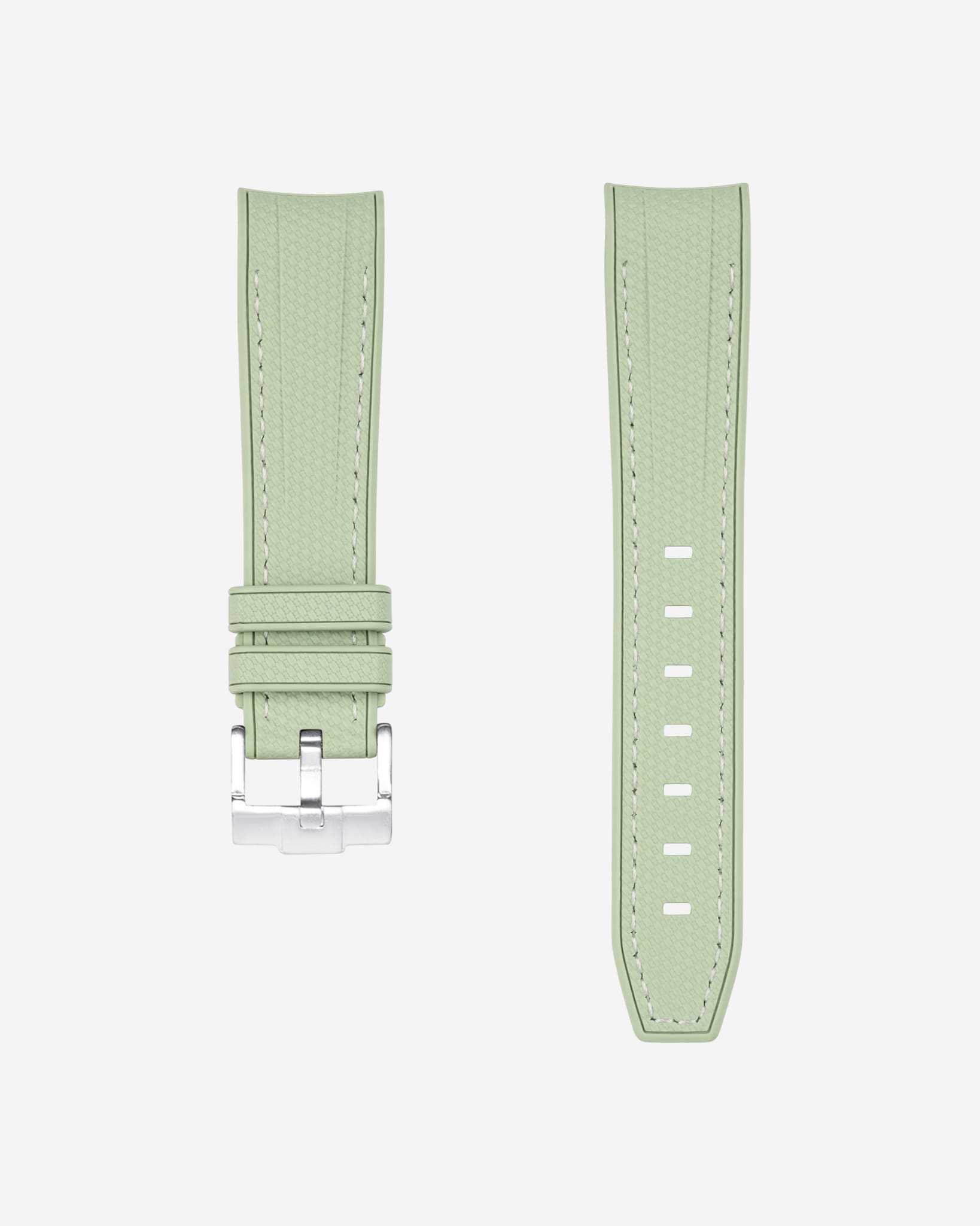 Curved Premium Rubber Strap - Mint