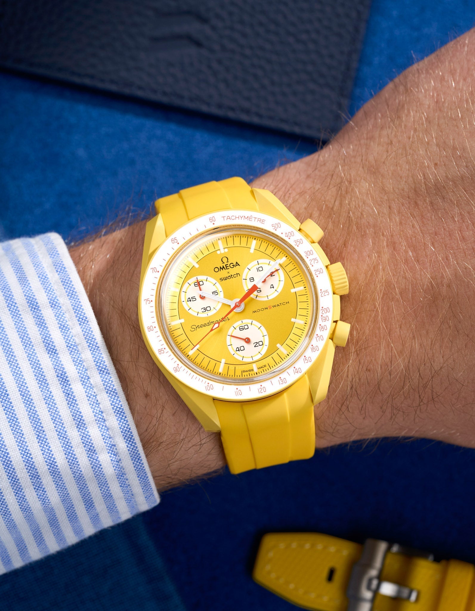 Relógio MoonSwatch Mission to the Sun (Pulseira de borracha)