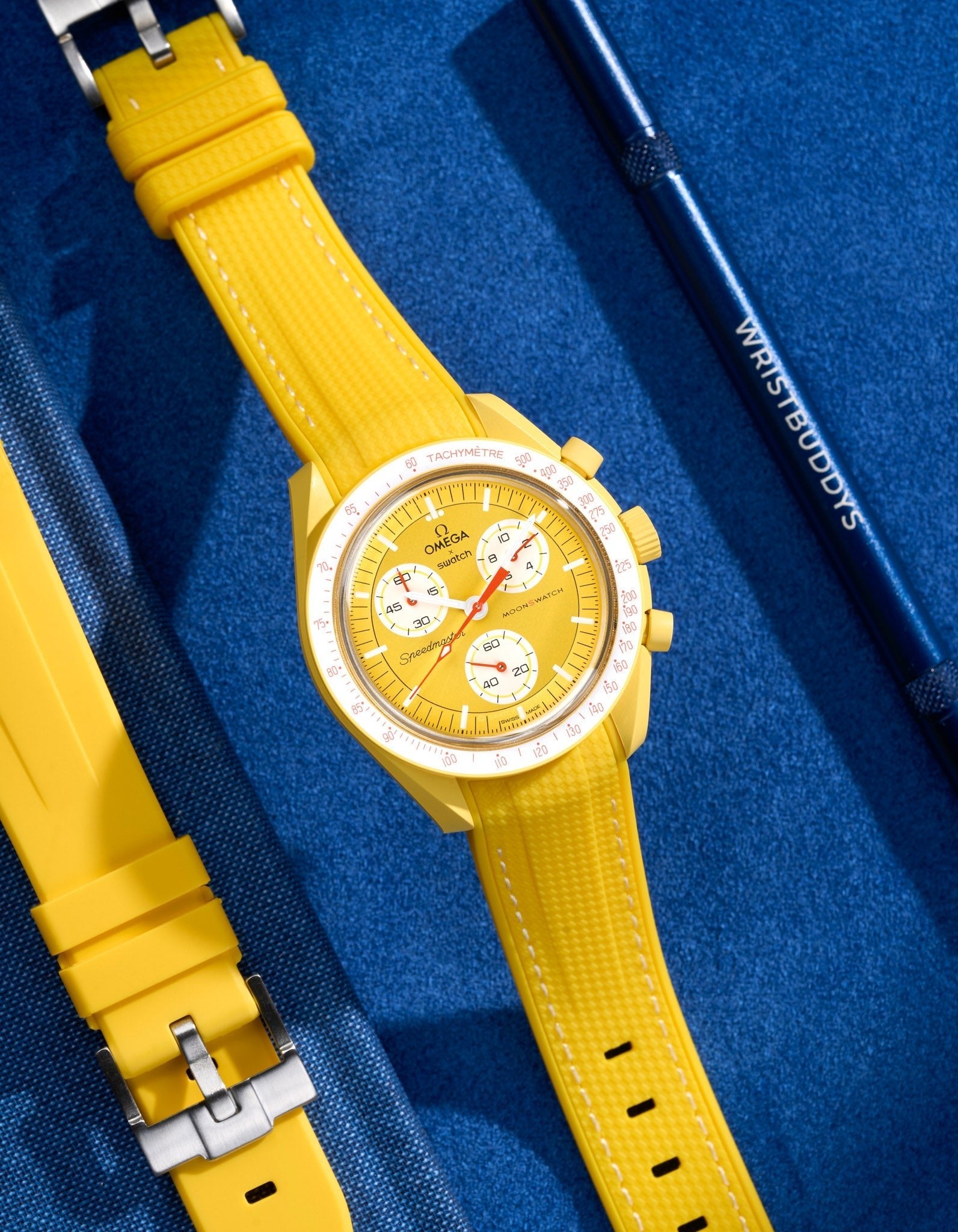 Relógio MoonSwatch Mission to the Sun (Pulseira de borracha)