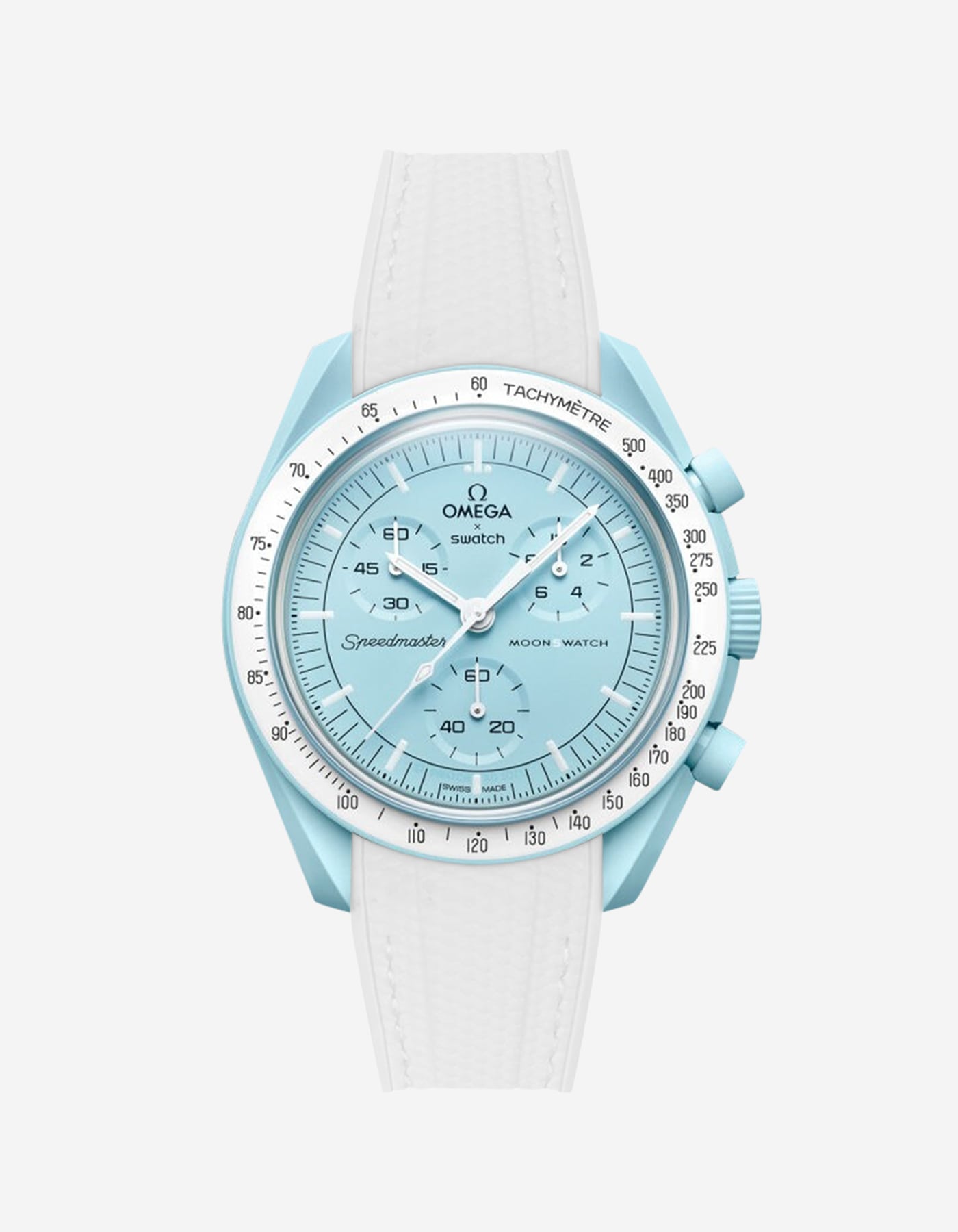 Relógio MoonSwatch Mission to Urano (Pulseira de borracha)